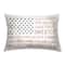 Stupell Industries Patriotic Pledge of Allegience Outdoor Printed Pillow